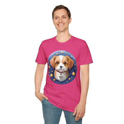 Unisex Dog Shirt Animal Print Tee Gildan Softstyle 64000 Cotton