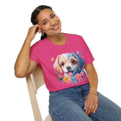 Dog Shirt Unisex Softstyle Tee Gildan 64000 100 Percent Ring Spun Cotton