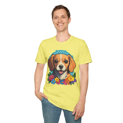 Dog Shirt Unisex Animal Tee Softstyle Cotton Ring Spun Comfort