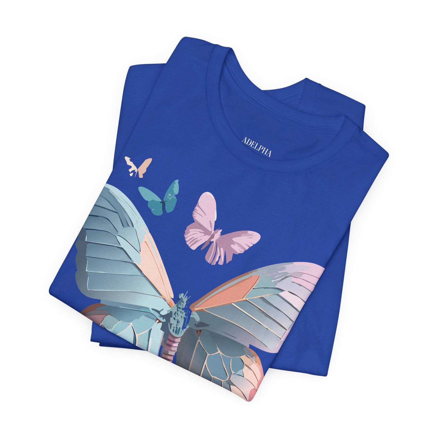 T-Shirt aus natürlicher Baumwolle mit Schmetterling