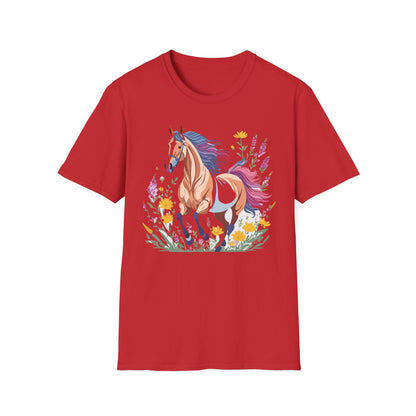 Horse Shirt Unisex Softstyle 64000 Cotton Tee Gildan 100 Percent Ring Spun