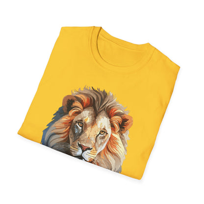 Gildan Lion Graphic Short Sleeve Softstyle Tee 100 Percent Cotton