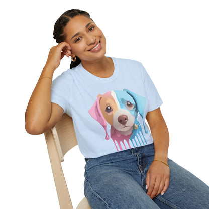 Unisex Dog Shirt Animal Tee Gildan Softstyle 64000 Cotton Tee