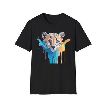 Unisex Cheetah Print Tee Softstyle Gildan 64000 Ring Spun Cotton Tee