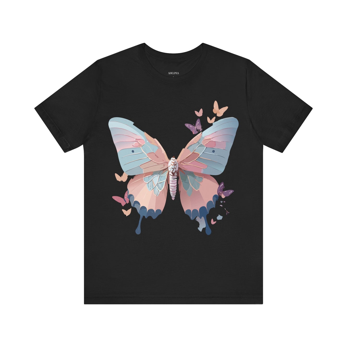 T-Shirt aus natürlicher Baumwolle mit Schmetterling