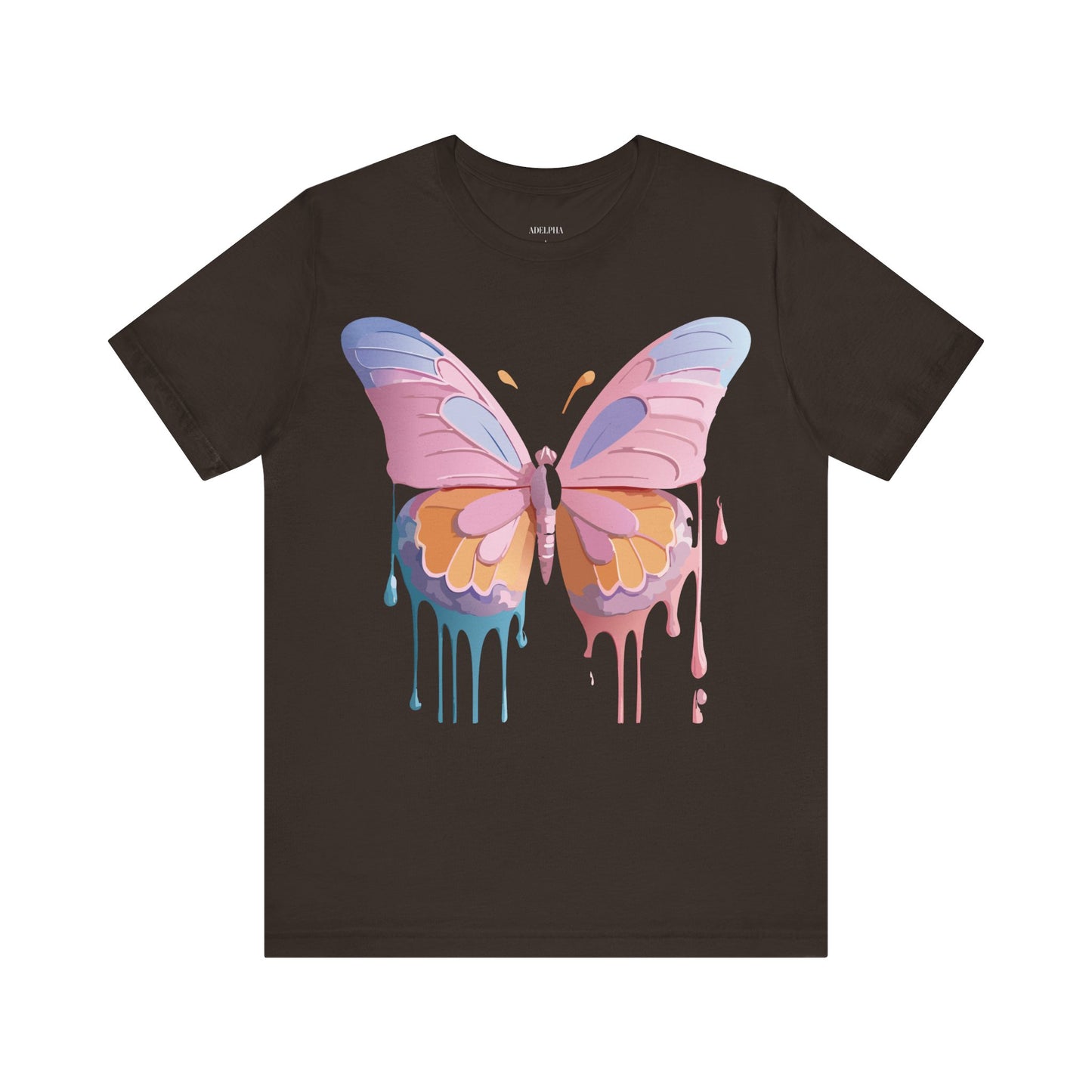 T-shirt en coton naturel avec papillon