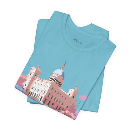 Natural Cotton Tee Shirt - Beautiful Places Collection - Madrid Printify