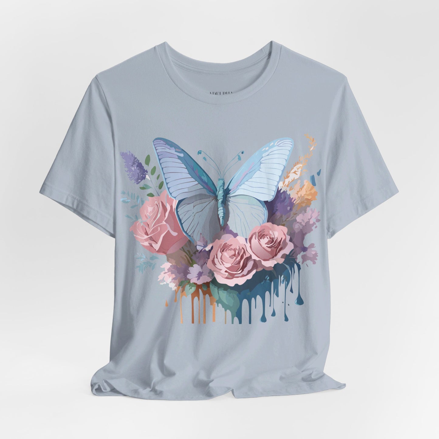 T-shirt en coton naturel avec papillon