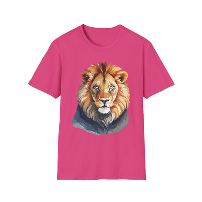 Lion Shirt Unisex Animal Tee Gildan Softstyle 64000 100 Percent Ring Spun Cotton