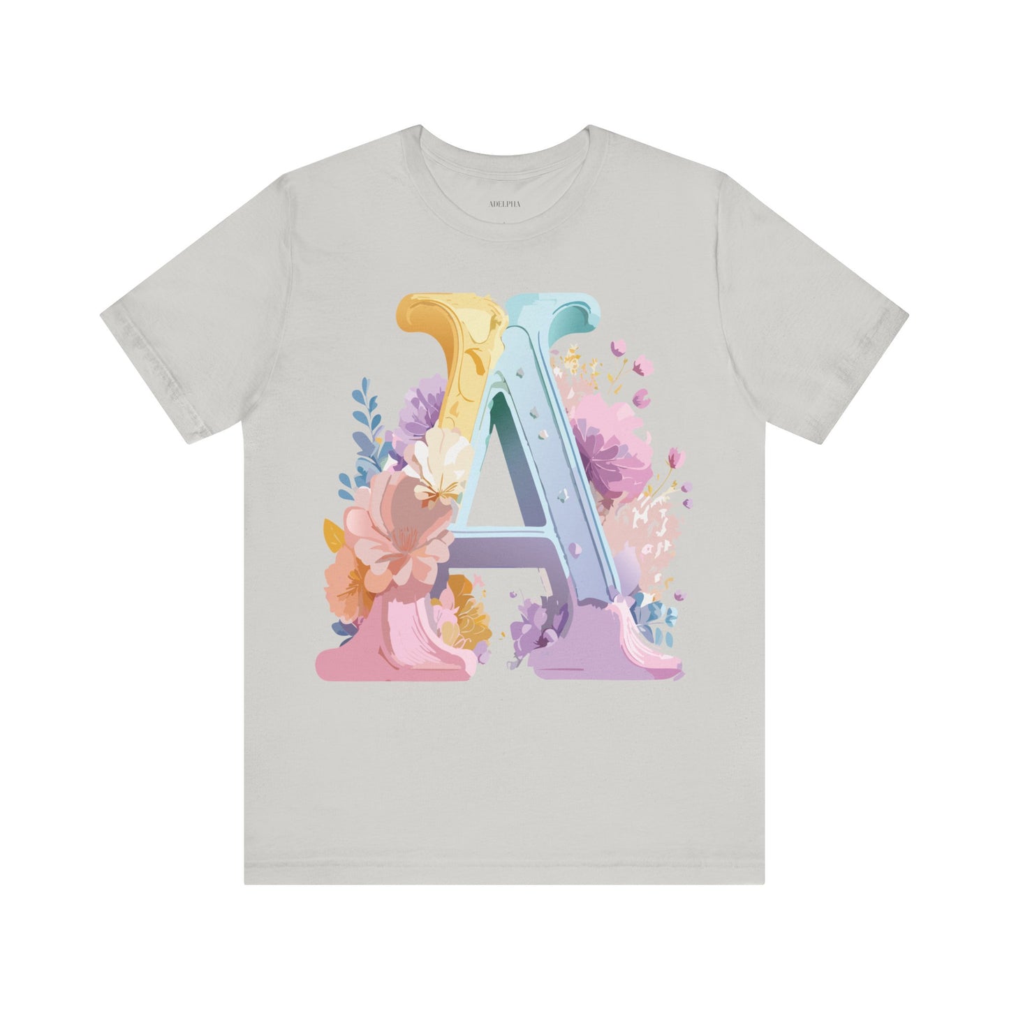 Natural Cotton Tee Shirt - Letters Collection - A