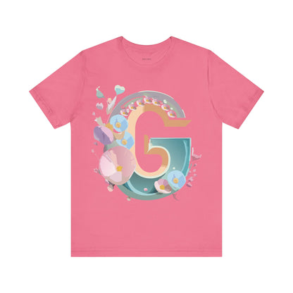Natural Cotton Tee Shirt - Letters Collection - G Printify