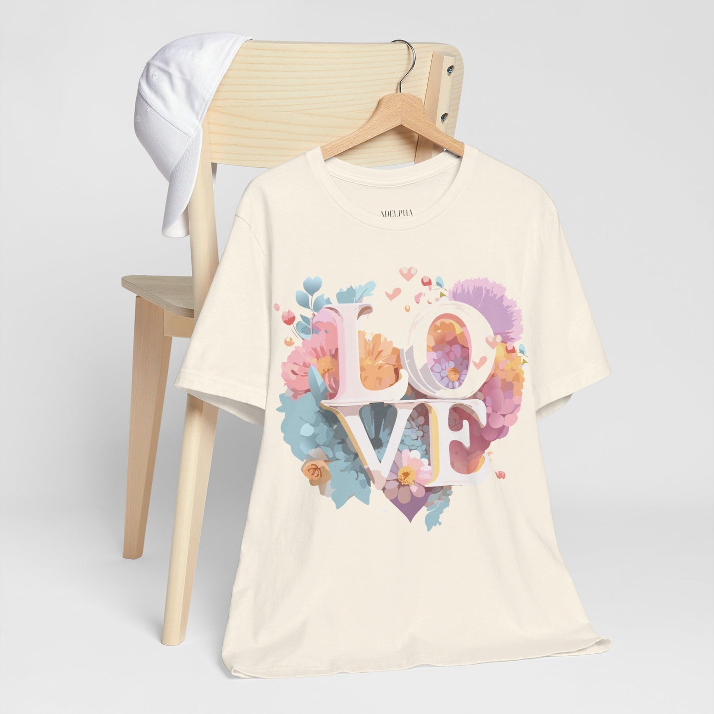 T-shirt en coton naturel - Collection Love story