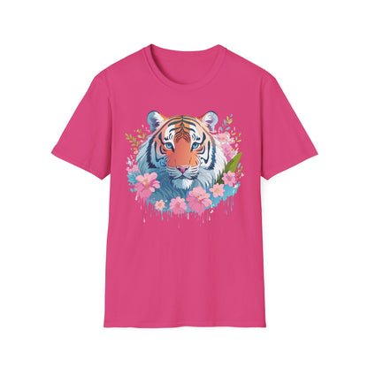 Unisex Tiger Shirt Gildan Softstyle 64000 Cotton Tee Everyday Comfort