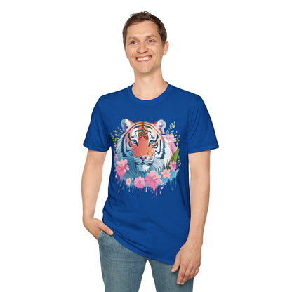 Unisex Tiger Shirt Gildan Softstyle 64000 Cotton Tee Everyday Comfort