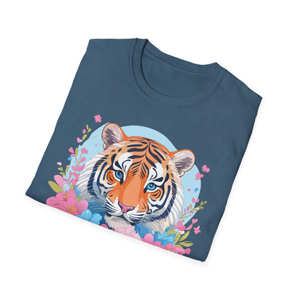 Tiger Shirt Unisex Softstyle T Shirt Gildan 64000 Animal Tee