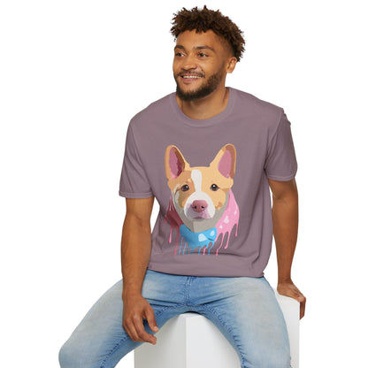 Dog Shirt Unisex Animal Print Tee Cotton T Shirt For Pet Lovers