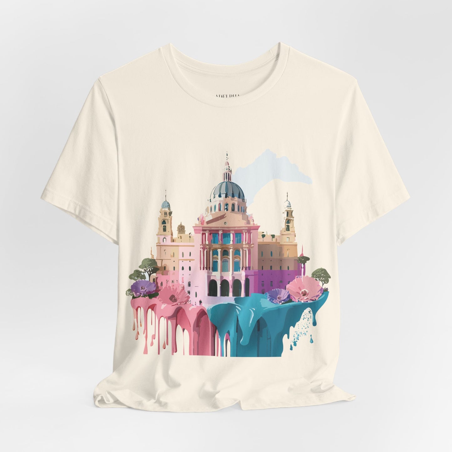 Natural Cotton Tee Shirt - Beautiful Places Collection - Madrid