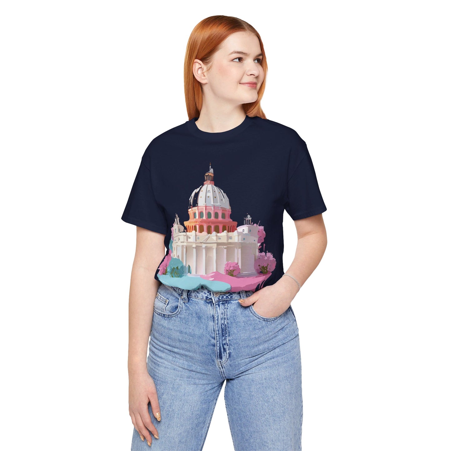 Natural Cotton Tee Shirt - Beautiful Places Collection - Rome