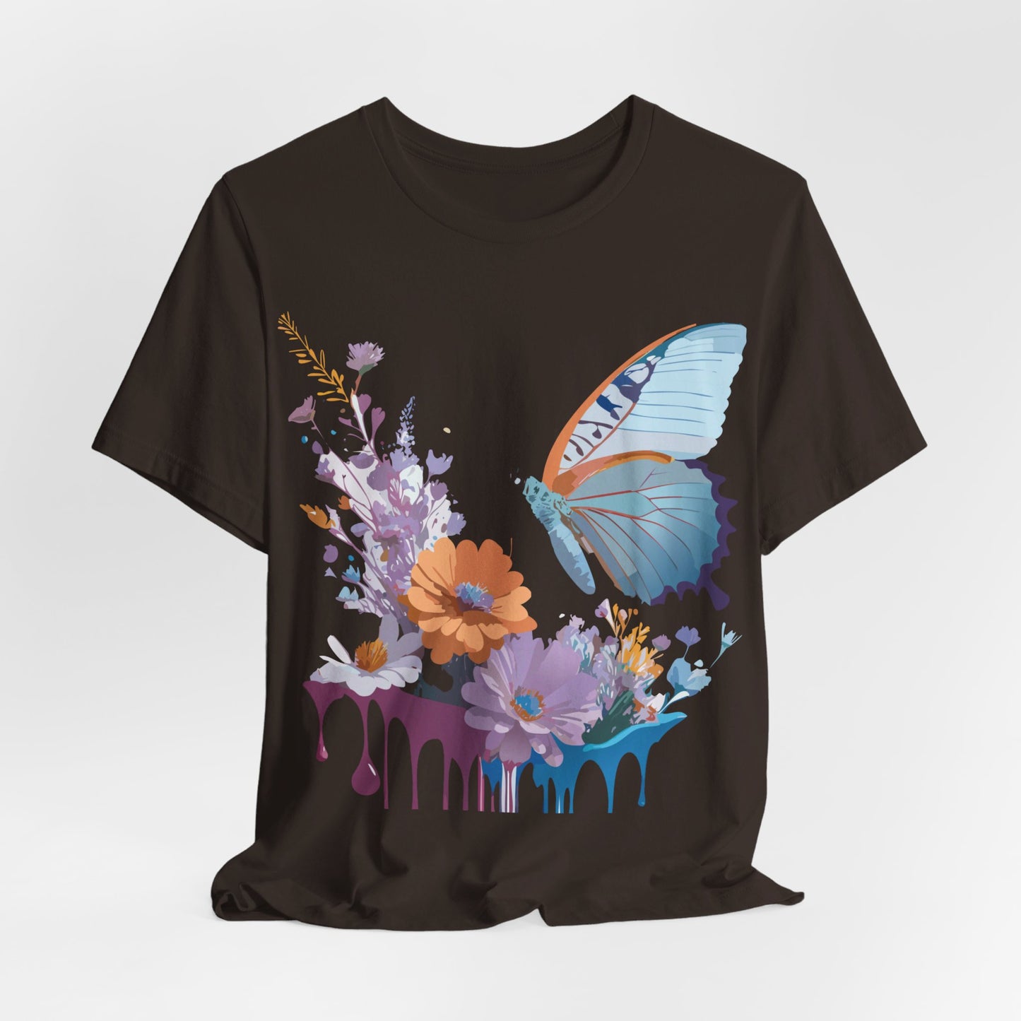 T-shirt en coton naturel avec papillon