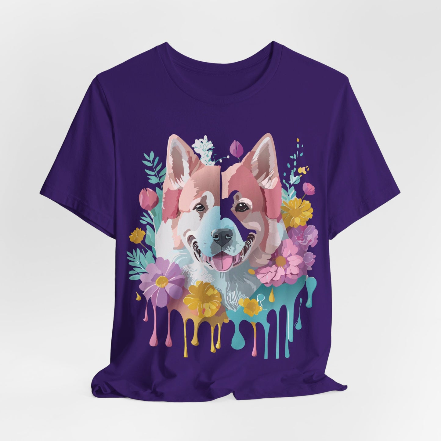 T-shirt en coton naturel avec chien