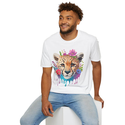 Cheetah Print Unisex Softstyle T Shirt Gildan 64000 Tee For Everyday Comfort