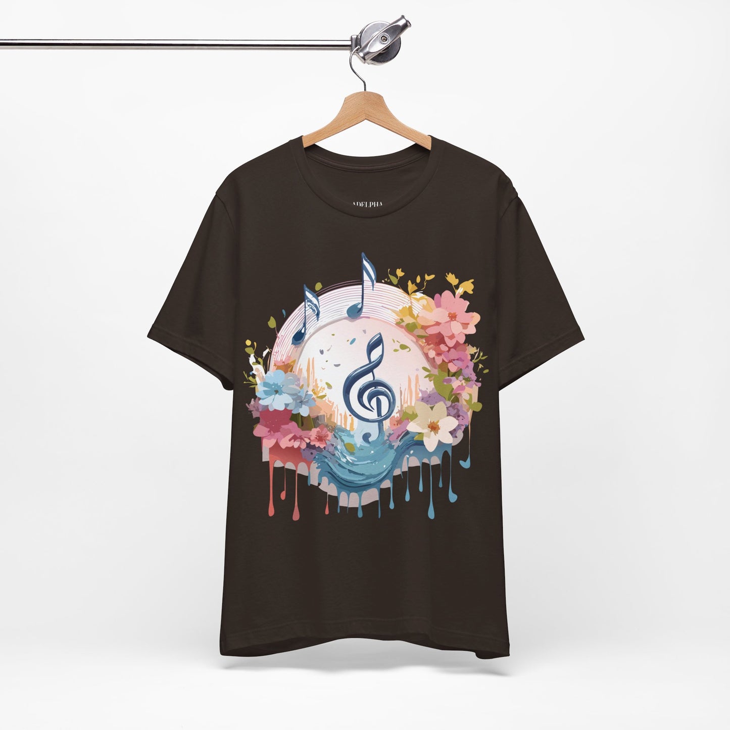 T-Shirt aus natürlicher Baumwolle – Musikkollektion