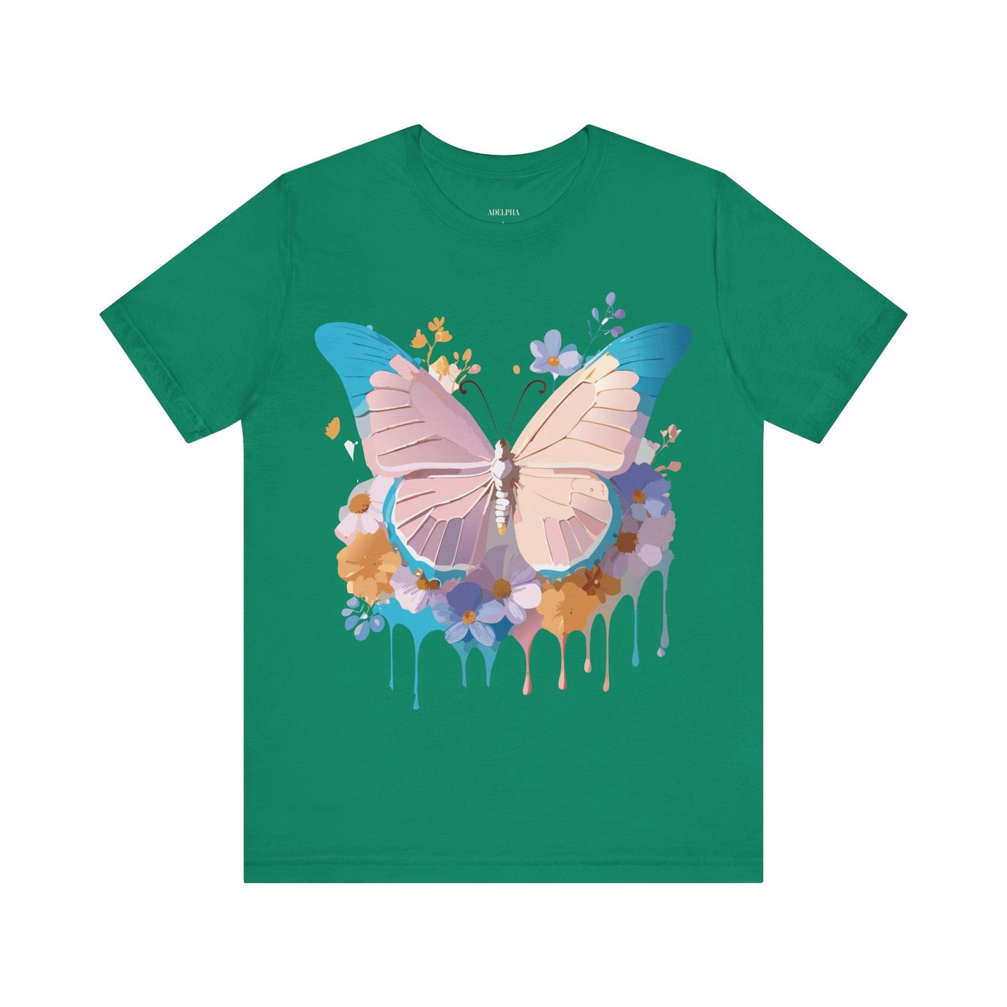 T-shirt en coton naturel avec papillon