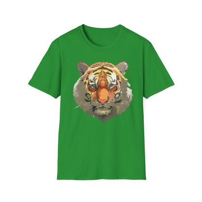 Unisex Tiger Shirt Gildan Softstyle 64000 Cotton Tee For Everyday Comfort