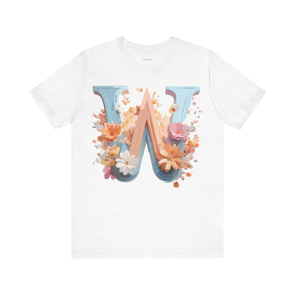 Natural Cotton Tee Shirt - Letters Collection - W Printify