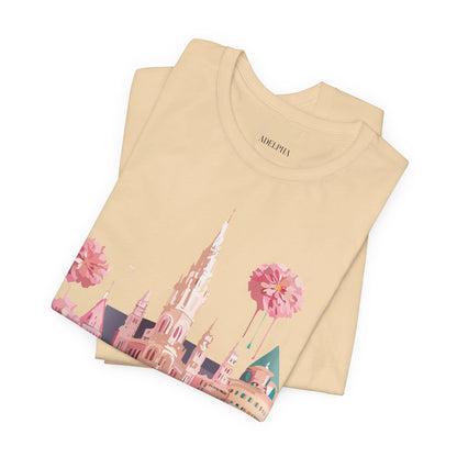 Natural Cotton Tee Shirt - Beautiful Places Collection - Vienna Printify