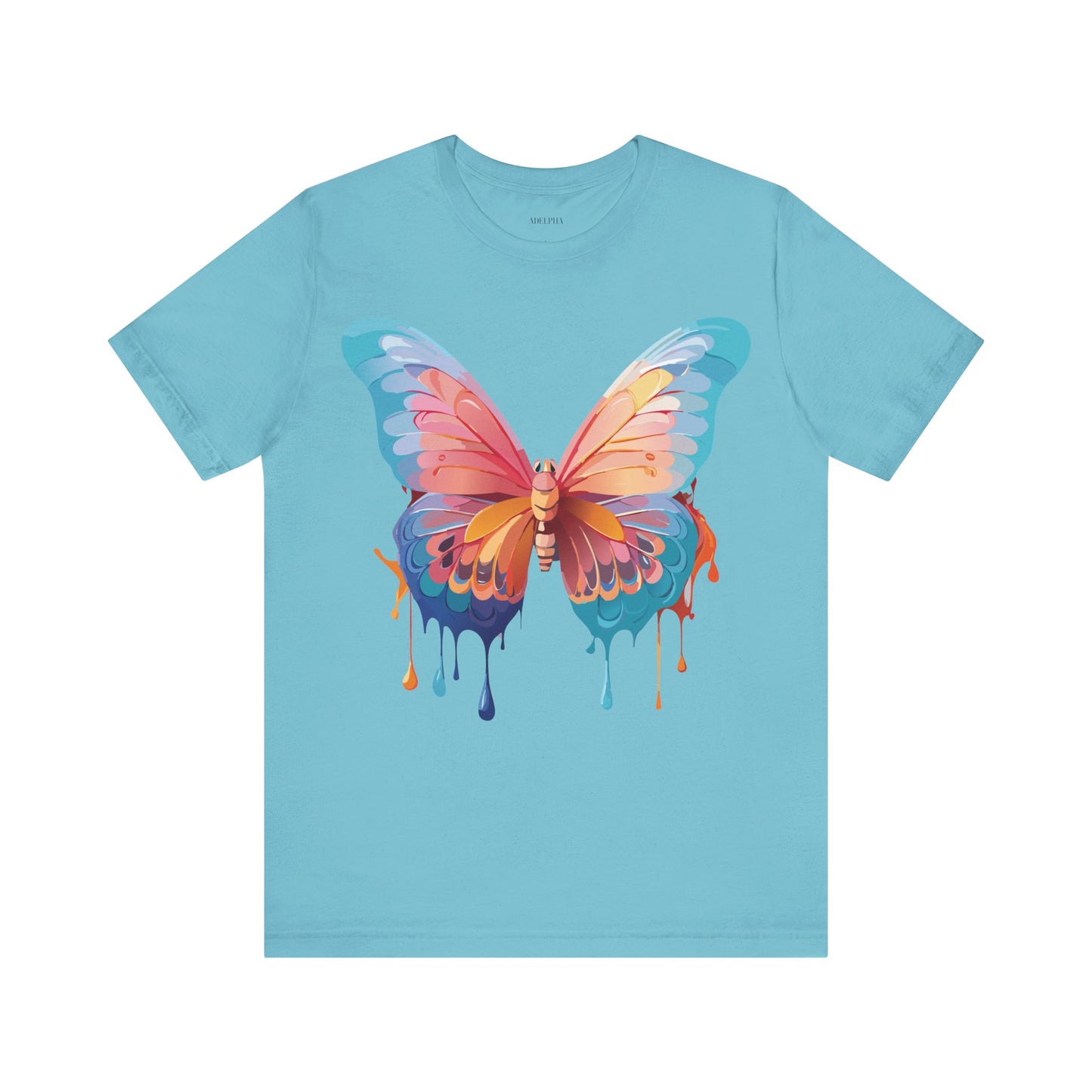 T-shirt en coton naturel avec papillon