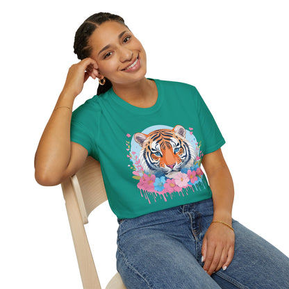 Tiger Shirt Unisex Softstyle T Shirt Gildan 64000 Animal Tee