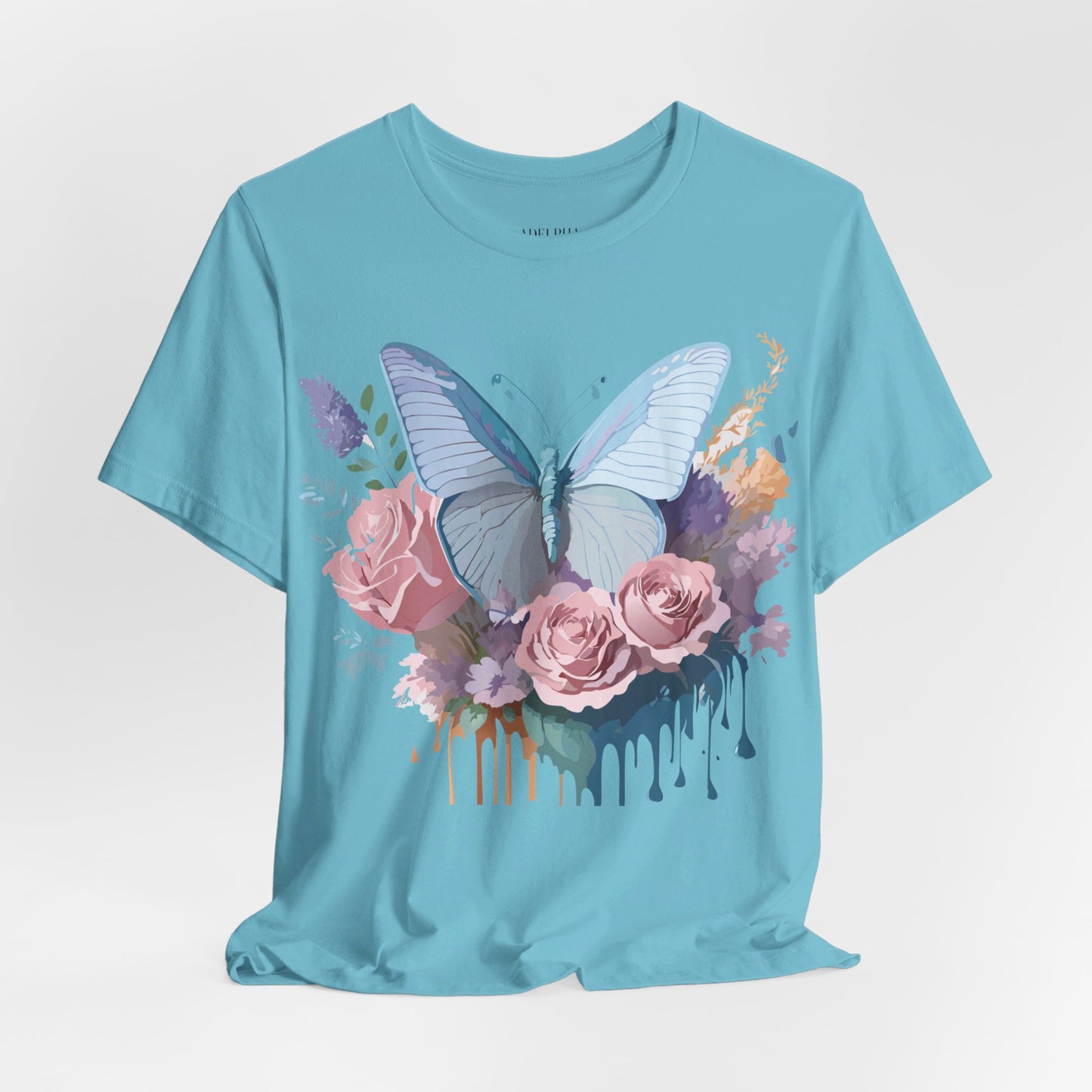 T-shirt en coton naturel avec papillon