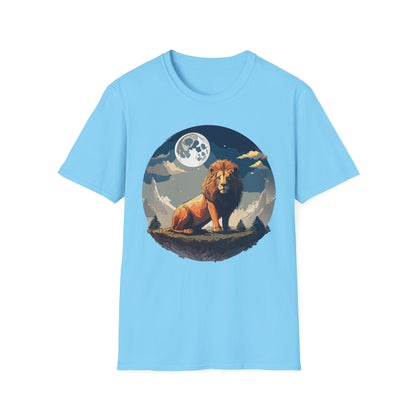 Lion Shirt Unisex Animal Tee Softstyle 64000 100 Percent Ring-Spun Cotton