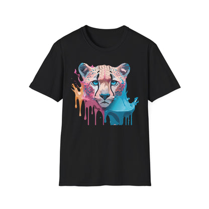 Unisex Cheetah Tee Softstyle Gildan 64000 100 Percent Cotton