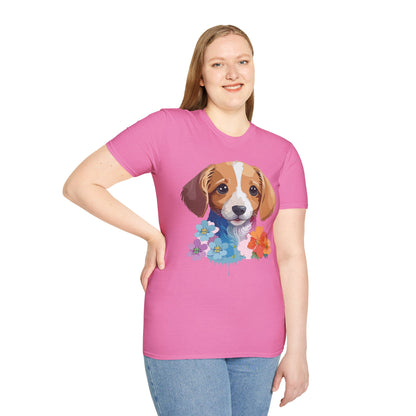 Unisex Dog Shirt Animal Graphic Tee Soft Cotton Gildan 64000