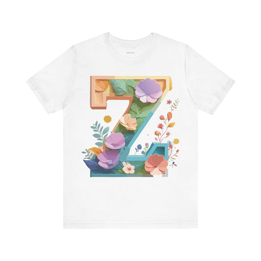 T-shirt en coton naturel - Collection Lettres - Z