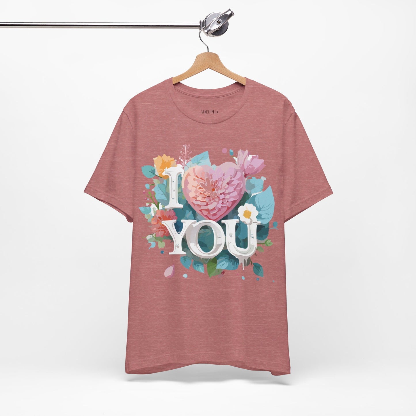 T-Shirt aus natürlicher Baumwolle – Love Story-Kollektion