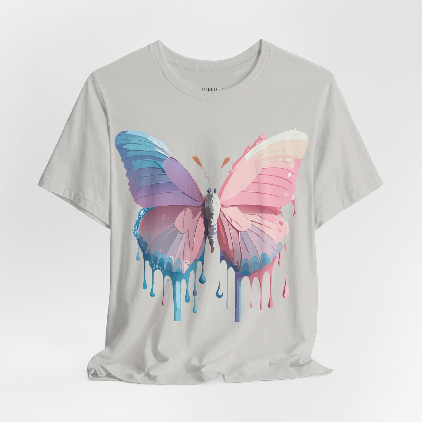 T-shirt en coton naturel avec papillon