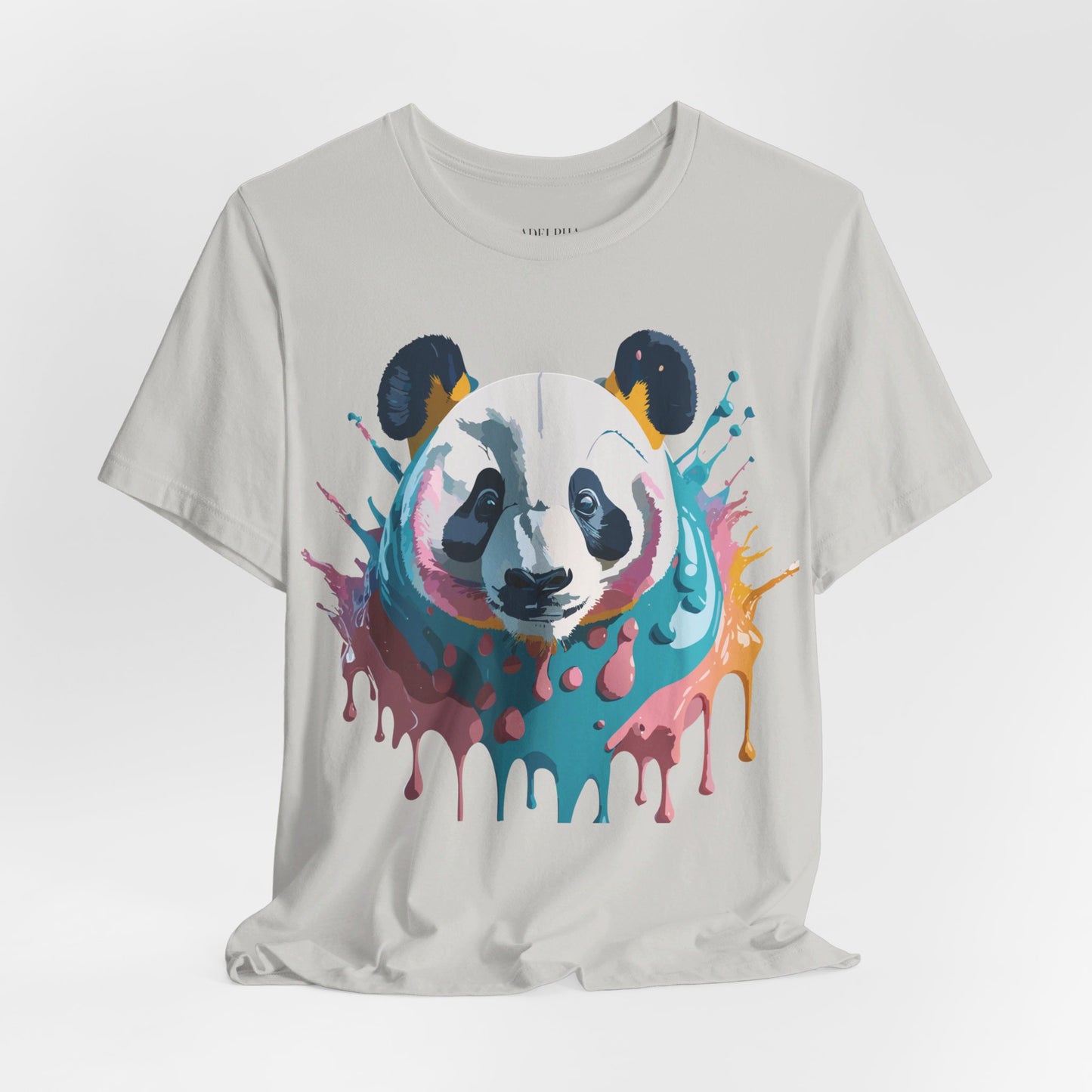 Natural Cotton Tee Shirt with Panda