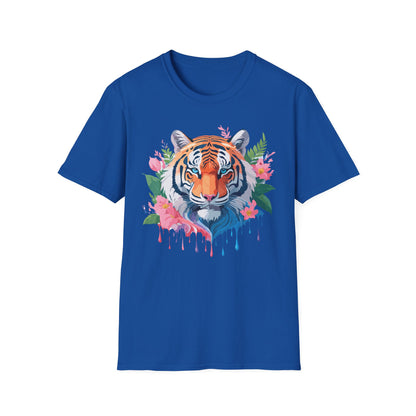 Tiger Shirt Unisex Animal Tee Softstyle Gildan 64000 Cotton Tee