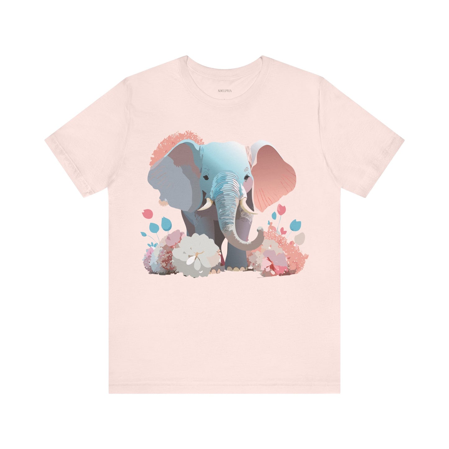 T-Shirt aus natürlicher Baumwolle mit Elefant