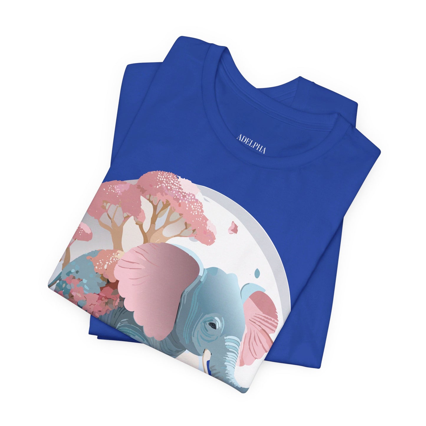 Natural Cotton Tee Shirt with Elephant