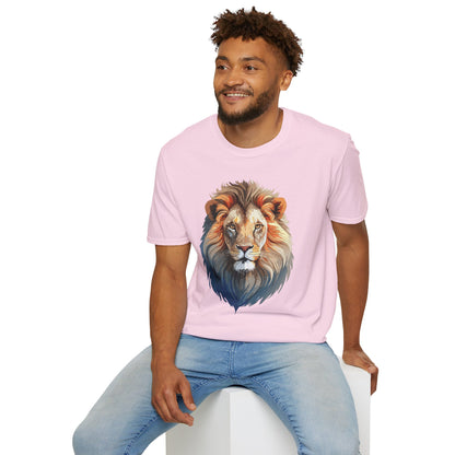 Gildan Lion Graphic Short Sleeve Softstyle Tee 100 Percent Cotton