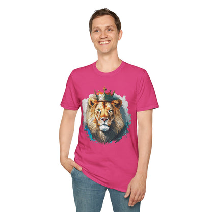 Lion Shirt Unisex Animal Tee Softstyle 64000 100 Percent Ring Spun Cotton
