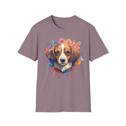 Unisex Dog Shirt Animal Print Tee Gildan Softstyle 64000 Cotton
