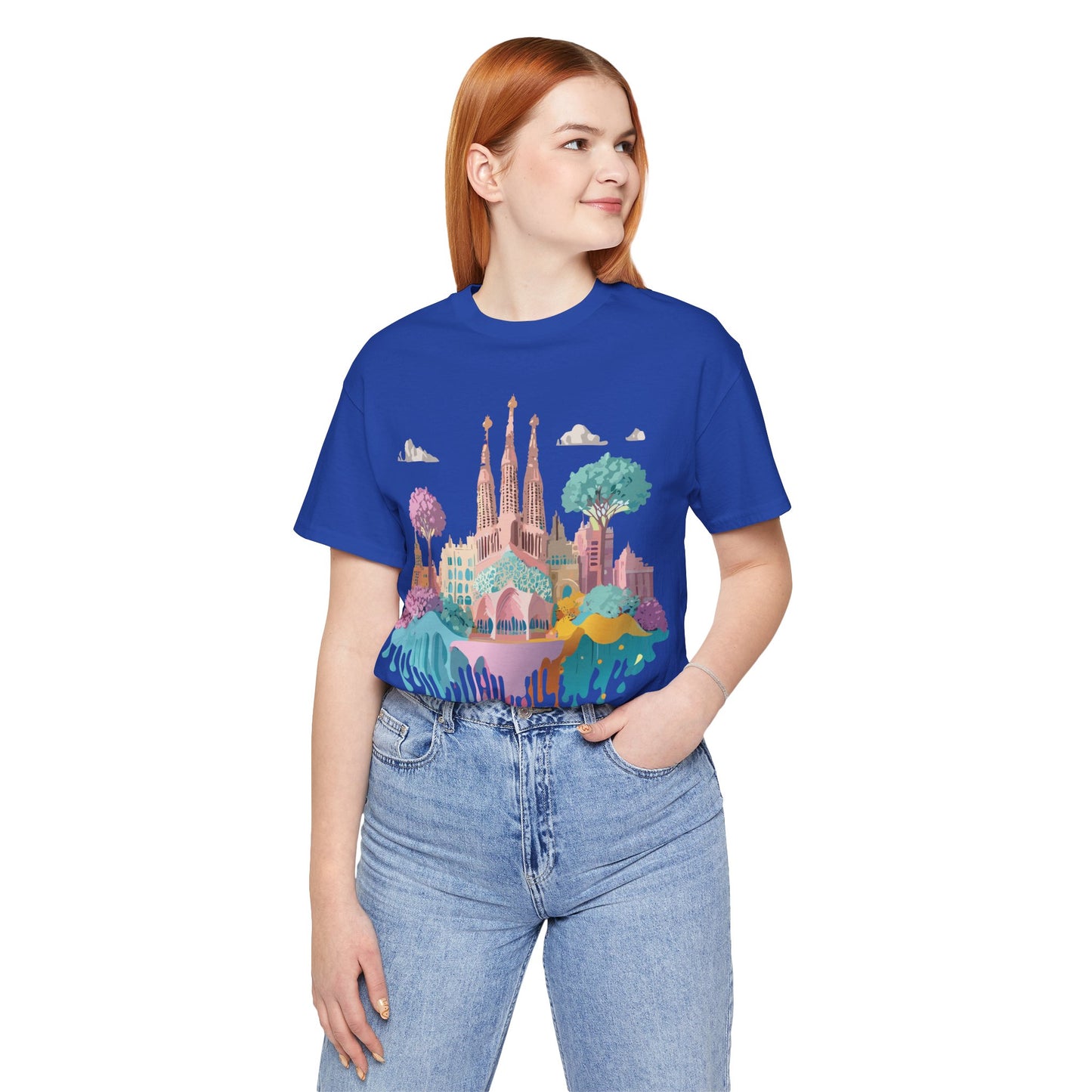 Tourist Shirt, Shirt with Barcelona - ADELPHA