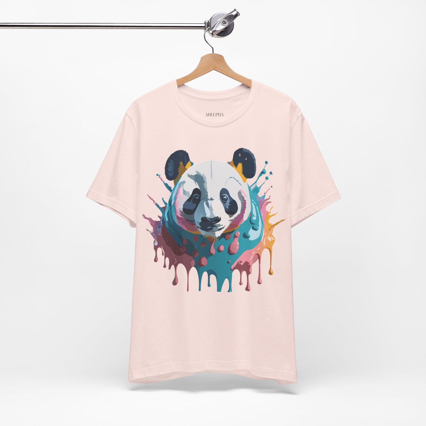 T-Shirt aus natürlicher Baumwolle mit Panda