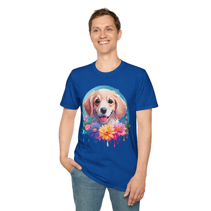 Unisex Dog Shirt Animal Tee Gildan Softstyle 64000 100 Percent Cotton