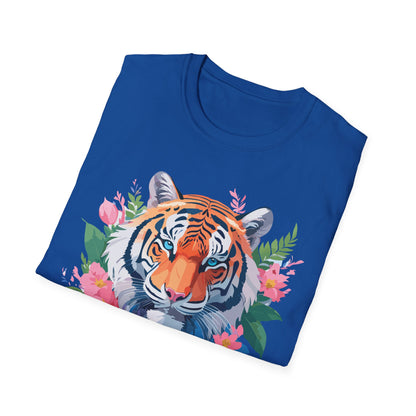 Tiger Shirt Unisex Animal Tee Softstyle Gildan 64000 Cotton Tee